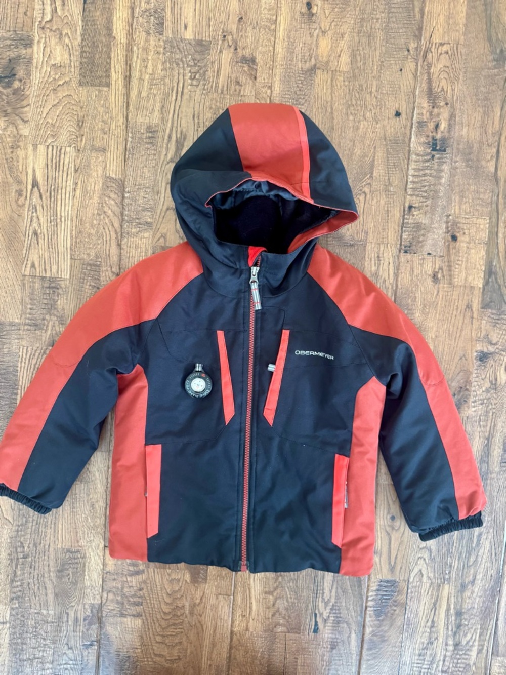 Obermeyer‎ Little Boys Horizon Jacket Ski Size 4 Orange Black
